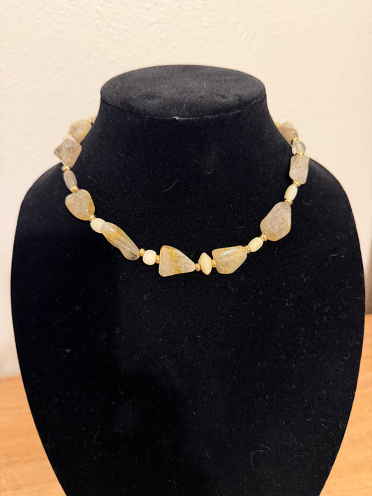 Rutilated Quartz “Clarity” Necklace