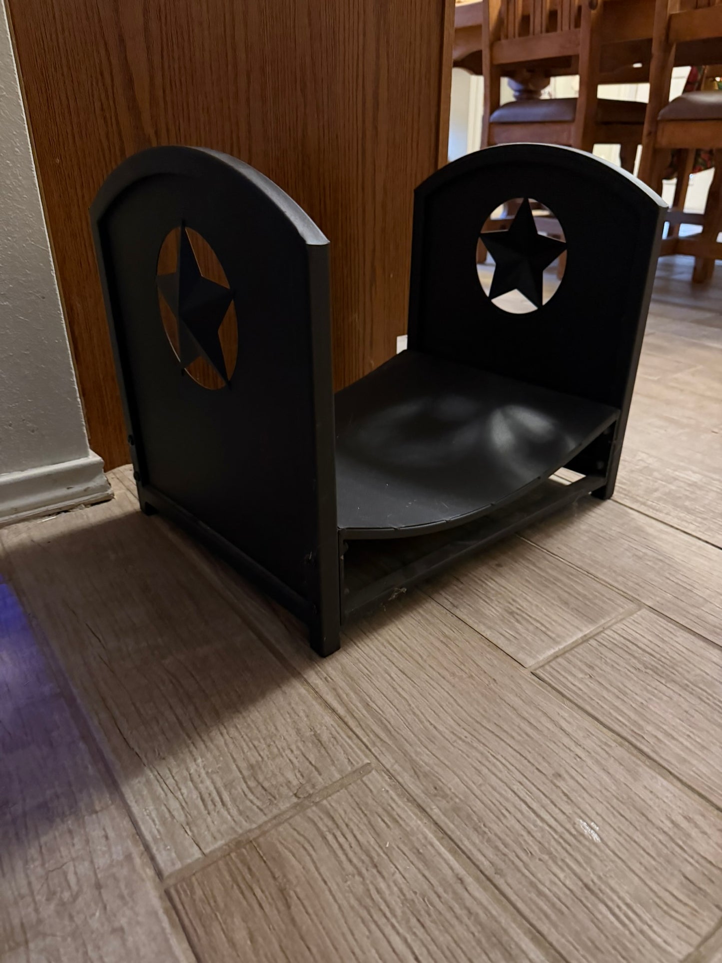 Black Metal Western‑Style Log Holder / Firewood Rack (Local Pickup Only)