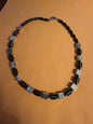 Hematite and metal accent necklace