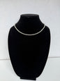 Classic Silver‑Tone Rhinestone Tennis Choker