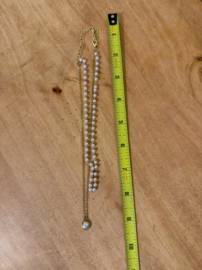 Layered Pearl &amp; Gold‑Tone Pendant Necklace Set
