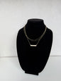 Delicate Gold‑Tone Layered Necklace With Bar Pendant