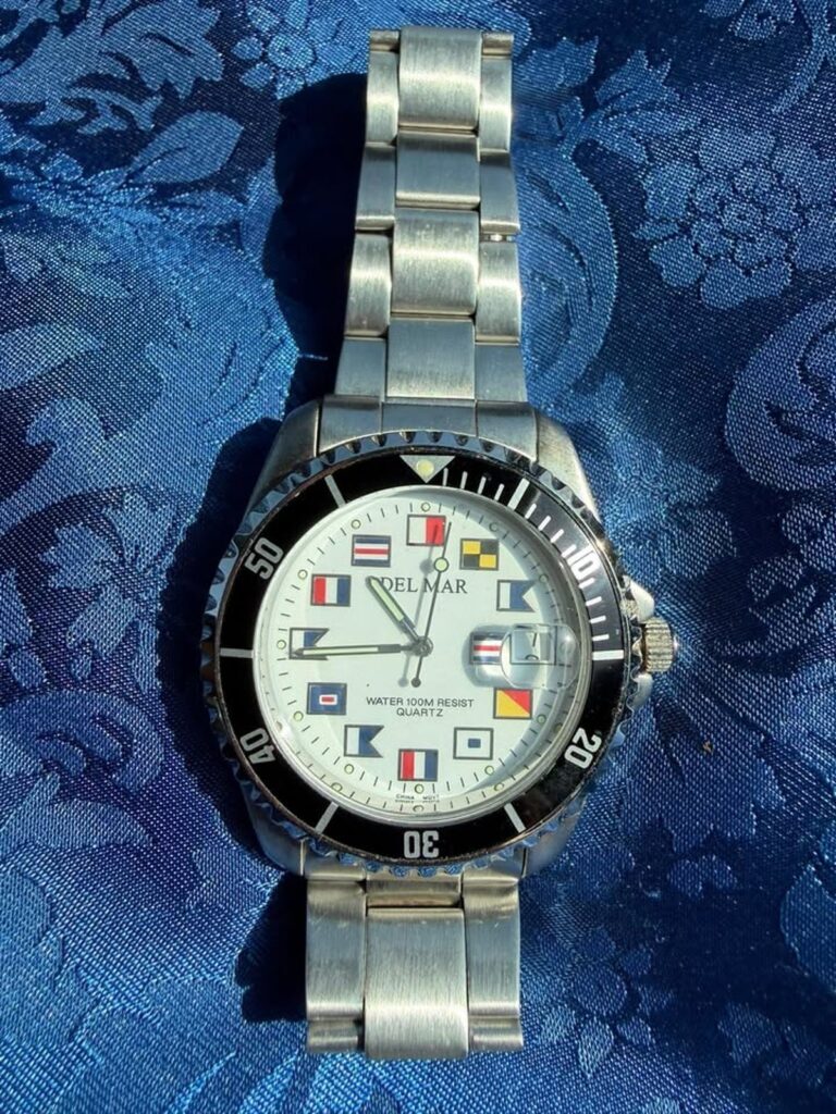 Del Mar Nautical Signal Flag Watch - Running (CCC070)