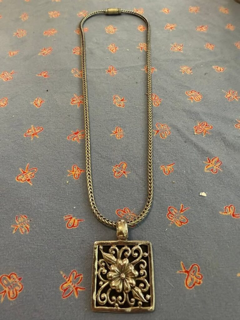 Artisan Onyx & Sterling Silver Statement Necklace (CCC037)