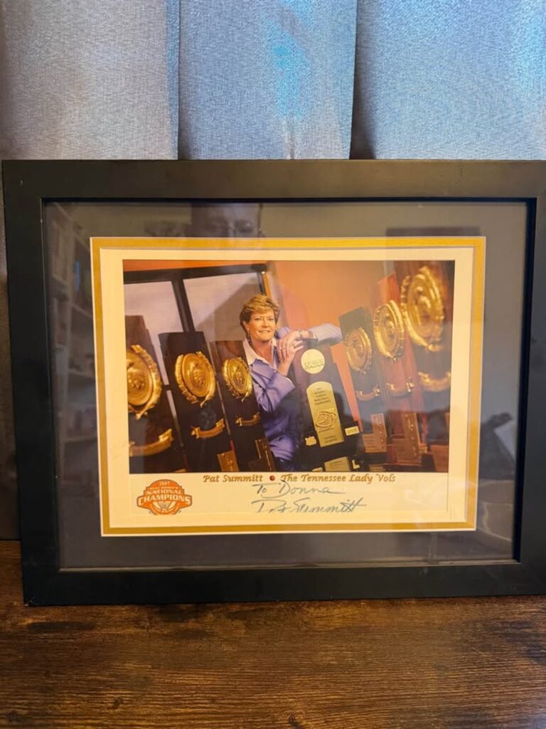 Pat Summitt Tennessee Lady Vols Framed Photo with Signature
