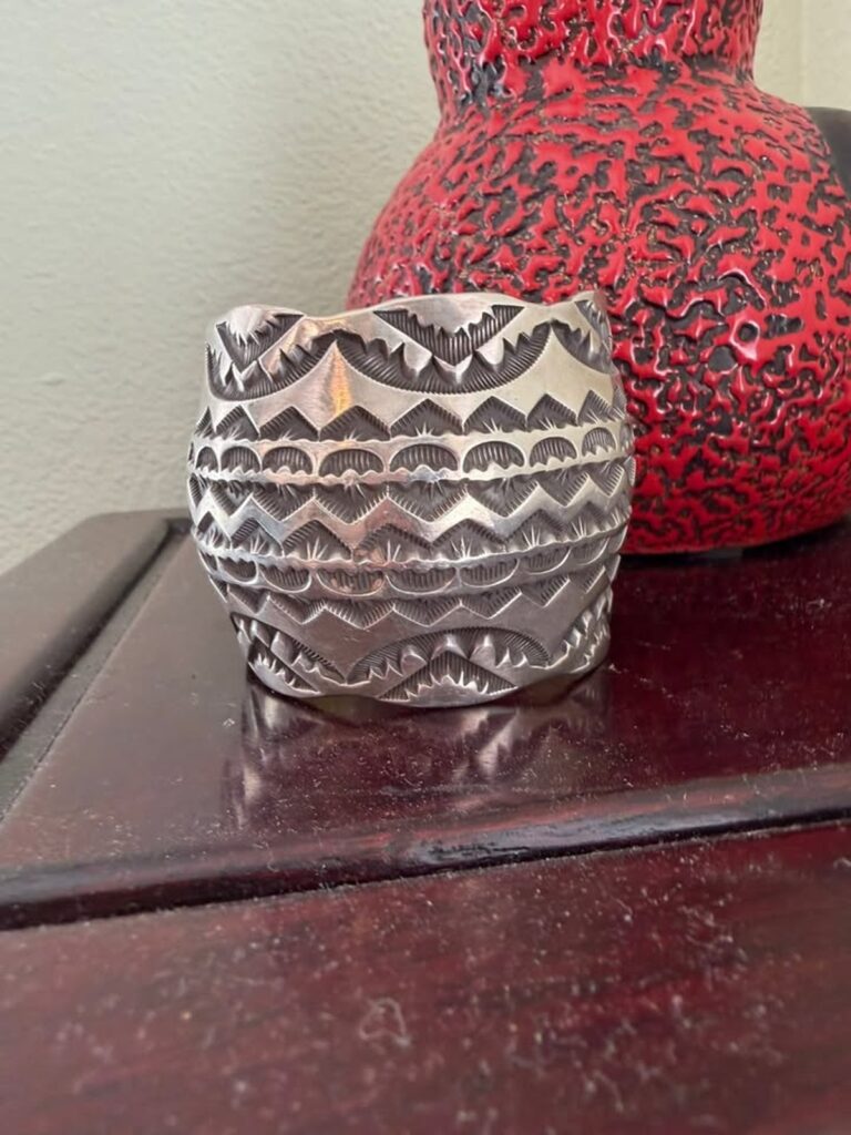 Marc Antia Apache Sterling Silver Wide Cuff Bracelet (CCC024)