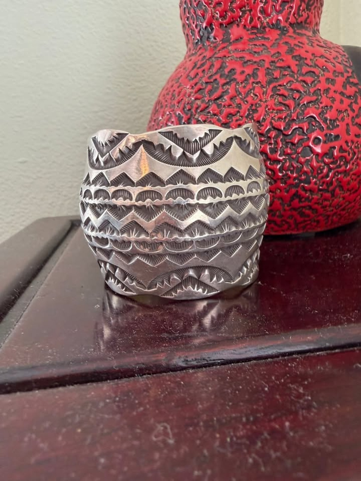 Marc Antia Apache Sterling Silver Wide Cuff Bracelet (CCC024)