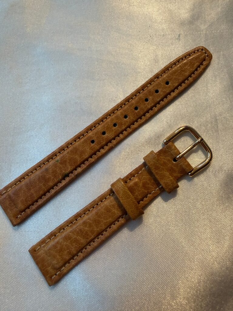 Seiko Genuine Calfskin Leather Watch Band 16mm Brown OEM (CCC117)