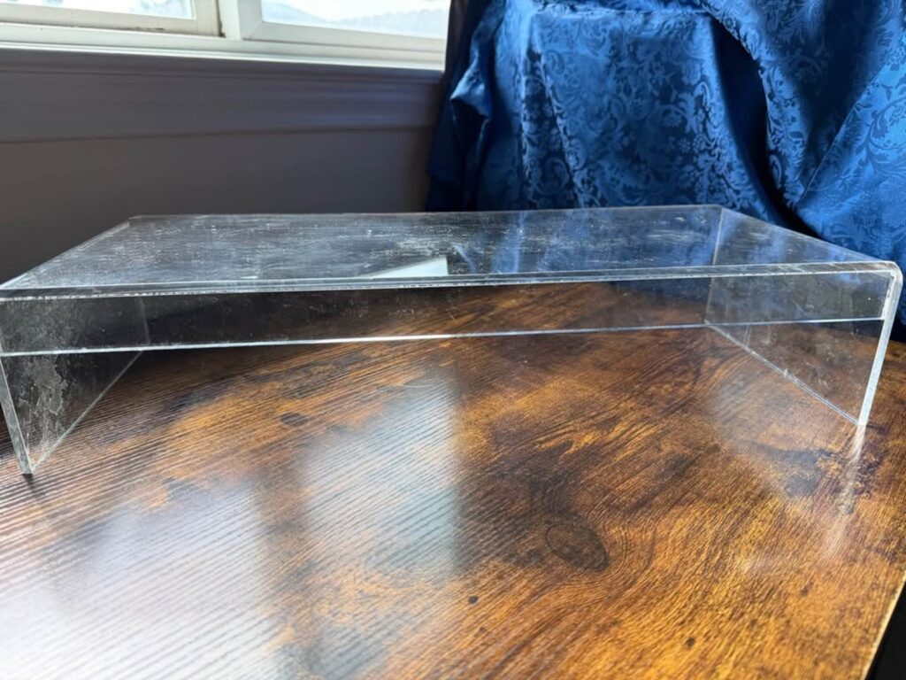 Clear Acrylic Display Excellent Condition
