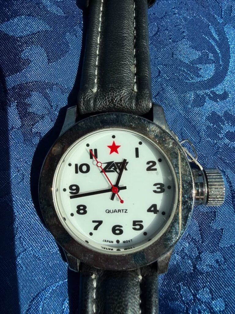 ZAPP Quartz Watch Unique Oversized Crown Design As Is (CCC072)
