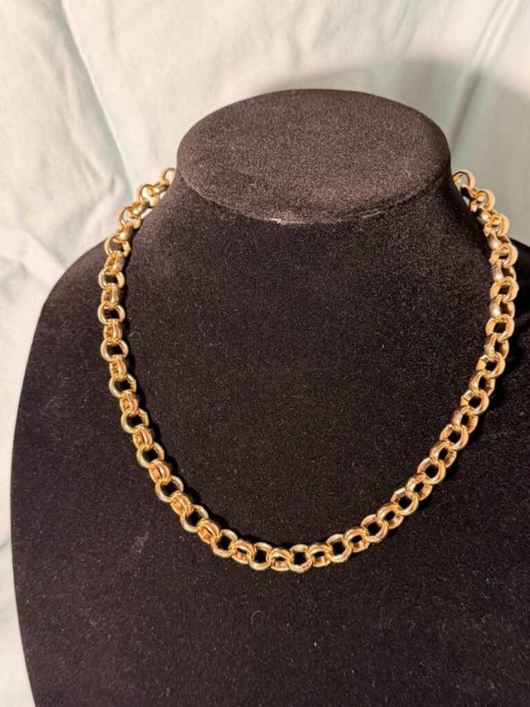 Chunky Gold-Tone Link Necklace (MWL006)